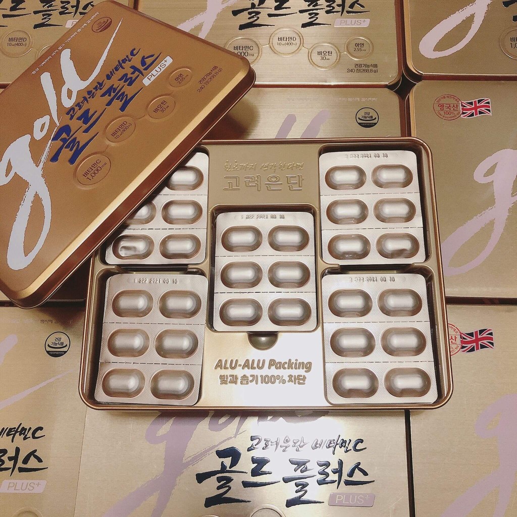 พร้อมส่ง แบ่งขาย Korea Eundan Vitamin C Gold Plus 1 แผง มี 6 เม็ด