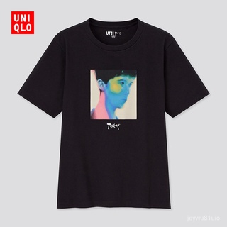 เสื้อยืดลำลองเสื้อผ้าผู้หญิงUniqlo Womens Clothing (UT) Musician-Troye SivanPrintingTT-shirt(Short Sleeve) 437903 bpxGS