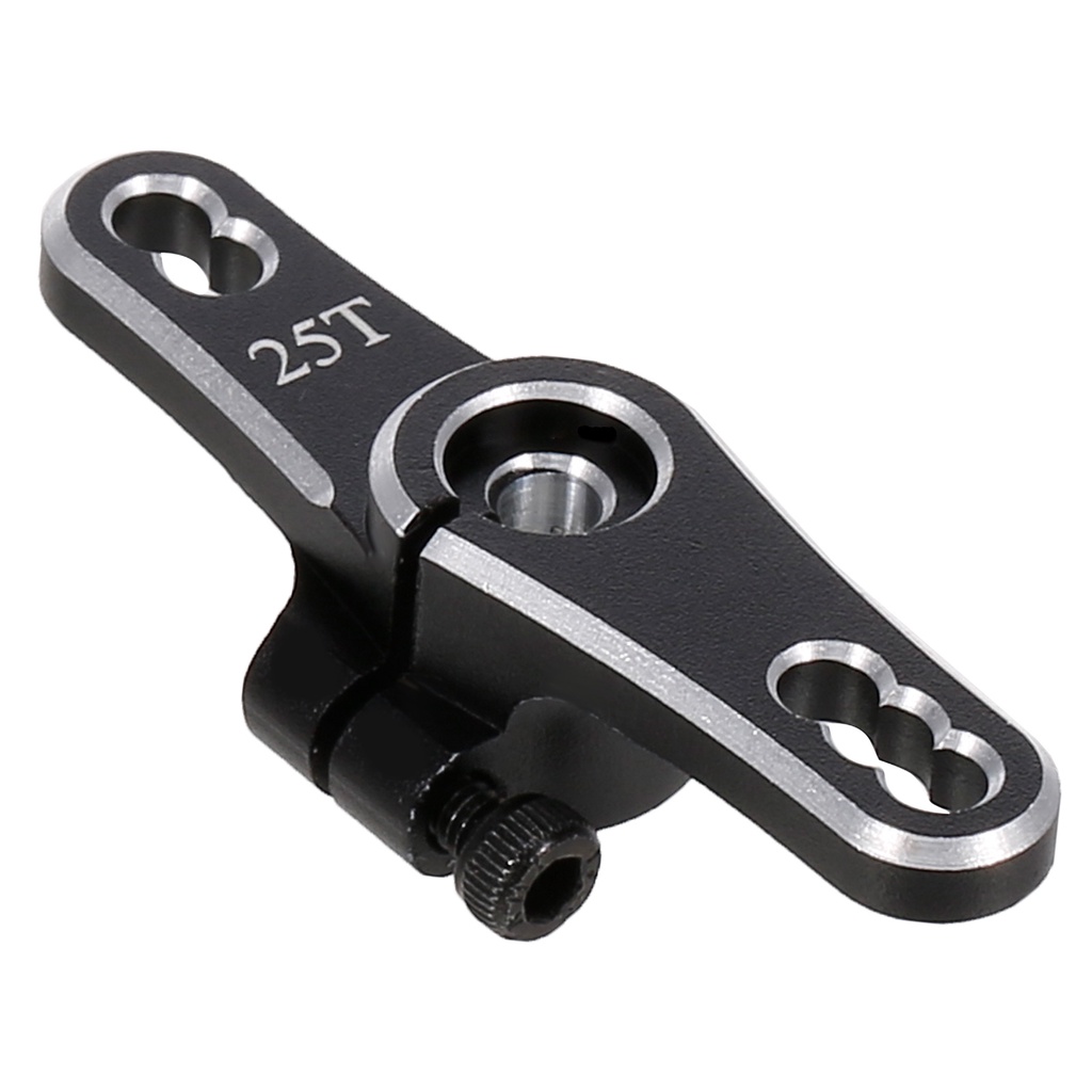 อะไหล่อาร์มพวงมาลัยเซอร์โวอะลูมิเนียม 25T แบบสองหัว สําหรับรถบังคับวิทยุ Futaba Savox Servo HSP HD X