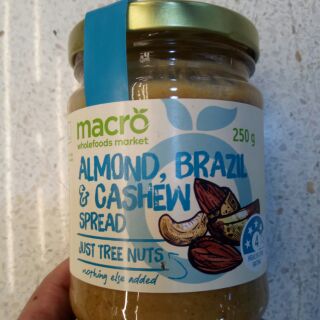 Macro Almond, Brazil Cashew Spread250ml.