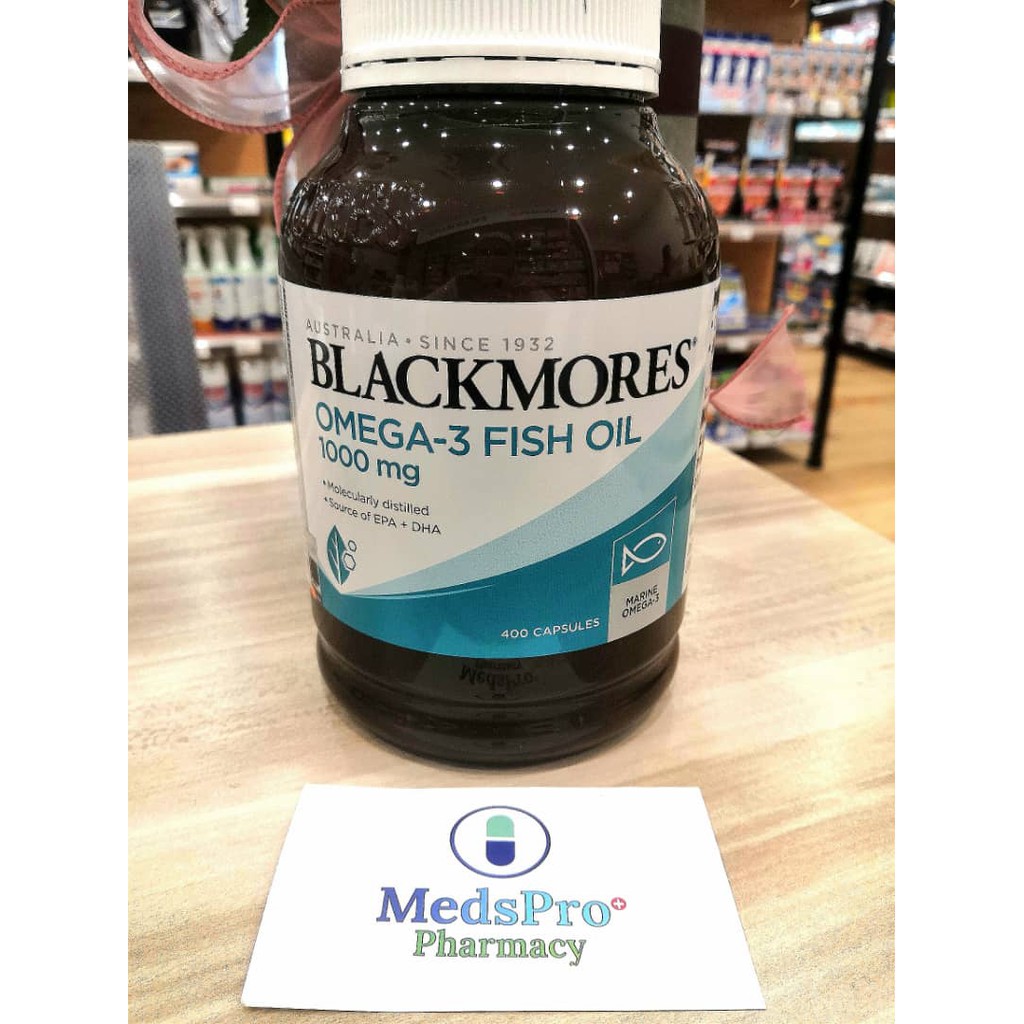 Blackmores Omega-3 Fish Oil 1000mg แคปซูล 400s