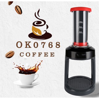 เครื่องชงกาแฟแบบใช้มือในครัวเรือนอเมริกันหยด kcup เดสก์ท็อปมือกดถ้วยกาแฟ
