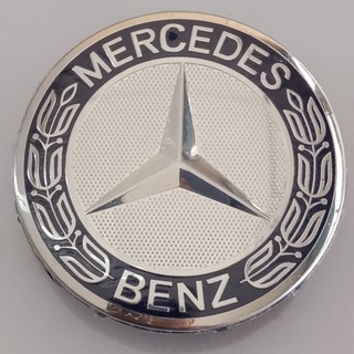 ฝาครอบล้อแม็กโลโก้ MERCEDES Benz ดุมล้อแม็ก Benz #AMG ขนาด 75 mm. ราคาต่อ 1 ชิ้น