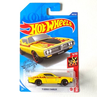 Hotwheels 71 Dodge Charger -Yellow color