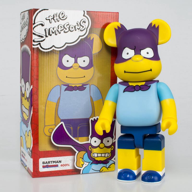 400% 28cm ฟิกเกอร์การ์ตูน The Simpsons bearbrick Pop