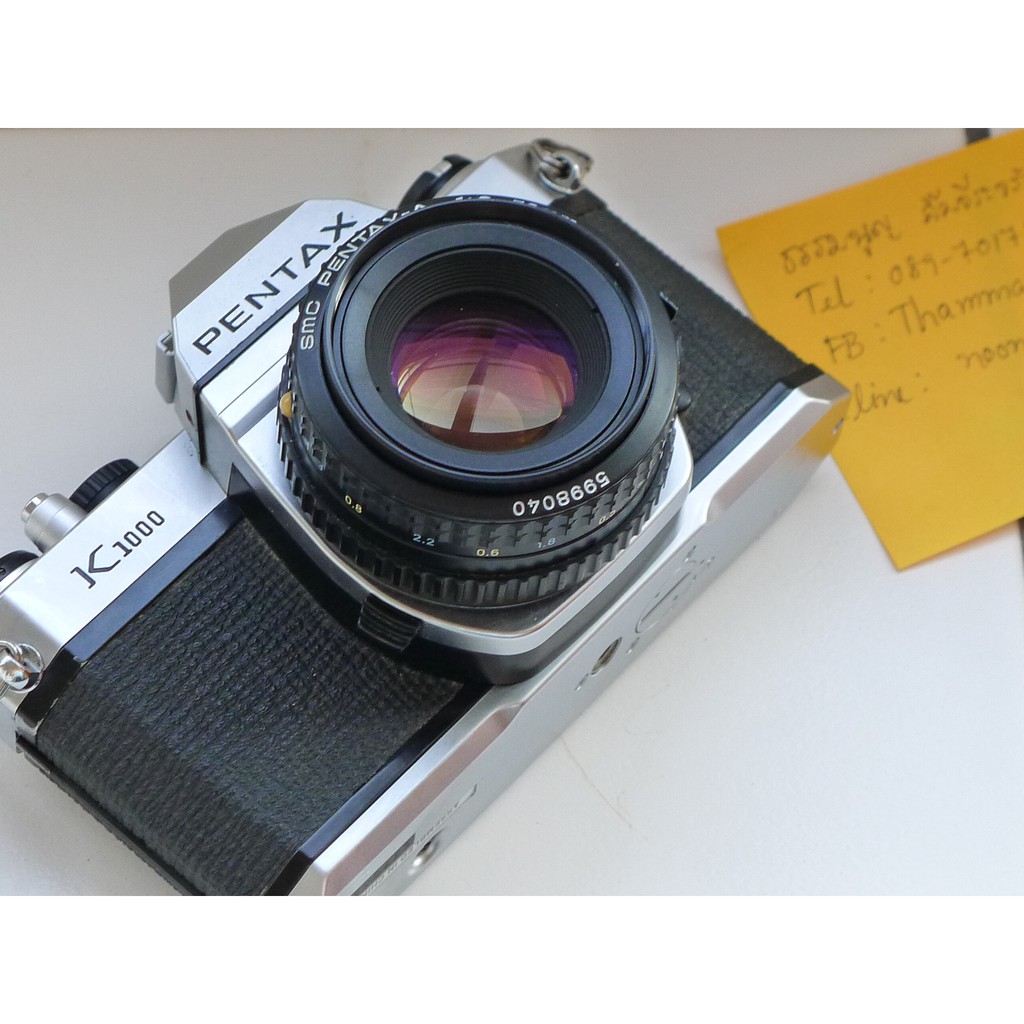 ขายกล้องฟิล์ม PENTAX K1000 + lens pentax 50mm f2 Shopee Thailand