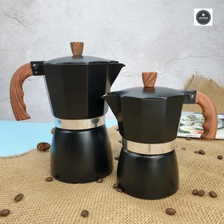 มอคค่าพอท (MOKA POT) อลูมิเนียม (สีดำ)