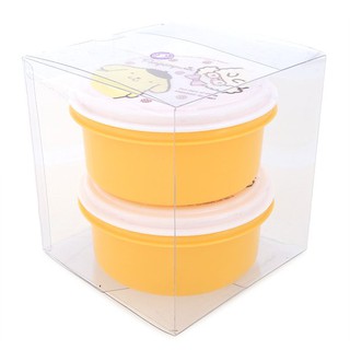 ✨ขายดี✨ กล่องทรงกลม ขนาดเล็ก แพ็ค 2 Pompompurin Small Round Container Pack 2