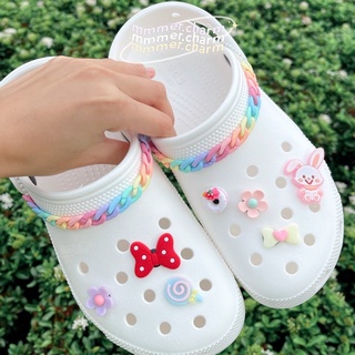 โซ่พาสเทลแบบด้าน ตกแต่งรองเท้า crocs | jibbitz charm