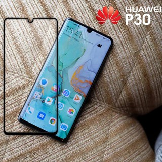 ฟิล์มกระจก นิรภัย เต็มจอ กาวเต็มแผ่น หัวเว่ย พี30  Full Glue Tempered Glass Screen For Huawei P30 (6.1")