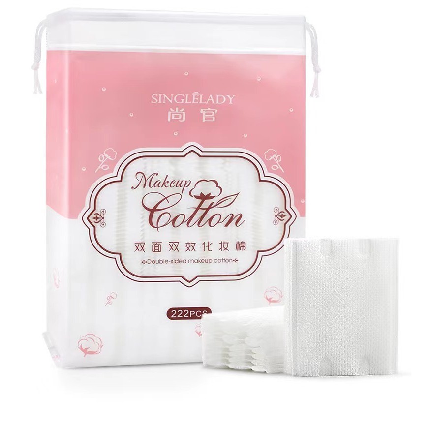 LAYKOK ถูก |พร้อมส่ง SG 222แผ่นสำลีออร์แกนิคไม่ฟอก  Cleansing Perfect ตัวกำจัดสำลีนุ่ม Cotton pure wata  NO.SG-222