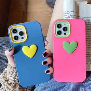 เคสโทรศัพท์มือถือ กันกระแทก ลายหัวใจ 3 in 1 สําหรับ Vivo Y17 Y12 Y12S Y15 Y11 Y3 Y20 Y20i Y30 Y31S
