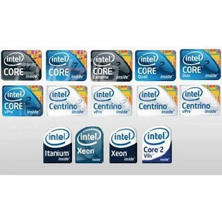 สติ๊กเกอร์ #SET1✨Intel Core i3,i5,i7,i9 Gen 1-6 ✨ Sticker ตกแต่ง PC Notebook 🆒 ของหายาก ราคาถูก 🆒
