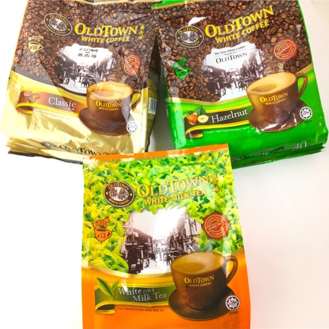 [ส่งฟรี 12 ห่อ] กาแฟ Old Town White Coffee 3in1 รส Hazelnut รส Classic และชานม Oldtown Milk Tea กาแฟ