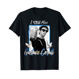 เสื้อยืดวินเทจใหม่ เสื้อยืดลําลอง แขนสั้น พิมพ์ลาย I Miss Gustavo Cerati เข้ากับทุกการแต่งกาย สําหรับผู้ชายS-5XL