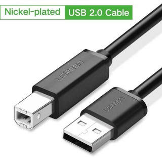 Ugreen (Nickel-plated)USB Printer Cable USB Type B Male to A Male 2.0 Cable for HP, Canon, Lexmark(10844,10328,10329)