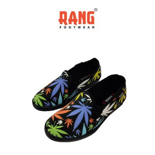 RANG รองเท้าแรง รองเท้าผ้าใบแบบสวม ลายฮาวาย