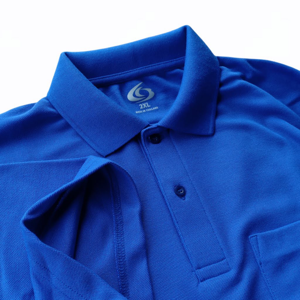 เสื้อโปโลไซส์ใหญ่ สีดำ สีขาว เหลือง เทา กรม น้ำเงิน รูปที่ 4