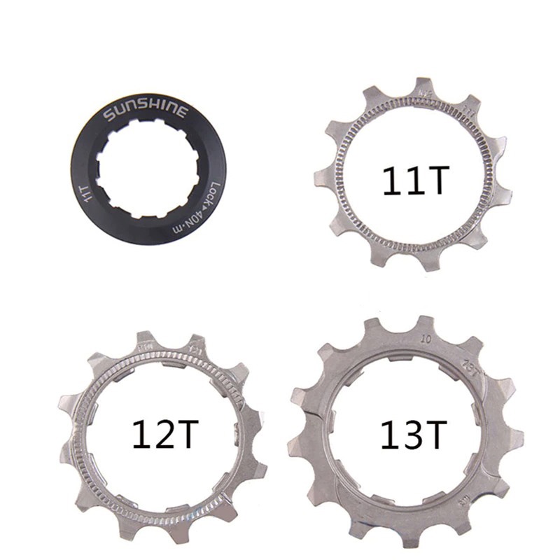 SUNSHINE อะไหล่เปลี่ยนเฟืองสวม  11/12/13/15 ฟัน สำหรับเกียร์ 8/9/10/11/12 สปีด รองรับ SHIMANO SRAM Sunrace (ราคาต่อชิ้น)