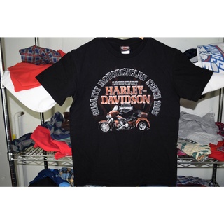 [COD]เสื้อยืด พิมพ์ลายม้าป่า Harley Davidson Bend Oregon สีดํา สําหรับวัยรุ่น และฟิตเนสS-5XL