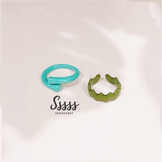 RINGSET 27 : Green Green (2 Rings)