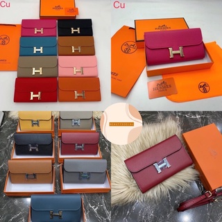 MS HM WALLET กระเป๋าสตางค์ใบยาว /cu /kim กระเป๋าแบรนด์เนม กระเป๋าปั้มแบรนด์👛