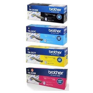 Brother TN-263 Color Laser Toner BLACK CYAM MAGENTA YELLOW 1 SET 4 COLOUR 4 CARTRIDGE