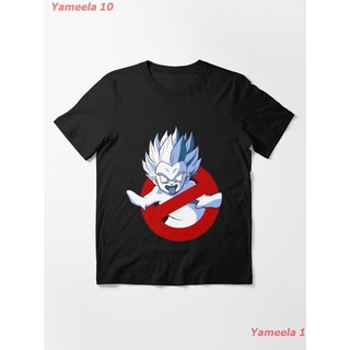 เสื้อยืดผ้าฝ้ายพิมพ์ลายแฟชั่นGoku Ghost Essential T-Shirt ดราก้อนบอล Dragon Ball พิมลาย ผู้หญิง เสื้อยืดผู้ชาย เสื้อยืดล