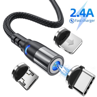 Fonken สายชาร์จแม่เหล็ก Type-c Micro USB ชาร์จเร็ว สําหรับ Samsung iP 12