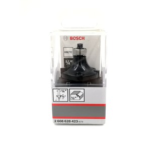 2608628423 BOSCH ดอกเราเตอร์ขอบโค้ง แกน1/4" รัศมี 1/2" มีลูกปืน