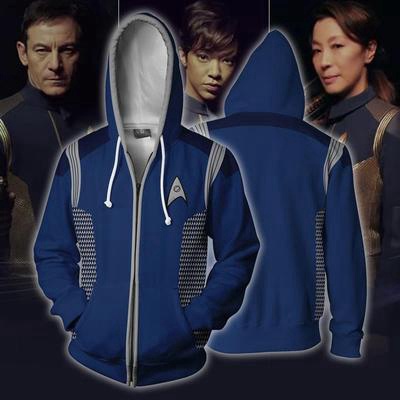 Star Trek Zipper Hoodie 3D print Outerwear เสื้อแจ็คเก็ตผู้ชาย