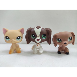 Littlest pet Shop ฟิกเกอร์แอกชัน CAT LPS ของเล่นสําหรับเด็ก 3 ชิ้น ต่อล็อต #868