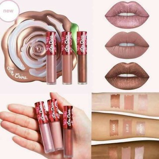 Lime Crime รุ่นจิ้มจุ่ม Velve Tin - Champagne ในกล่องของขวัญรูปกุหลาบ ของแท้