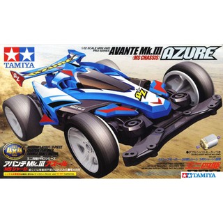 โมเดลรถรางทามิย่า 1/32 Tamiya Mini 4WD TA18626 AVANTE Mk.III AZURE (MS Chassis)