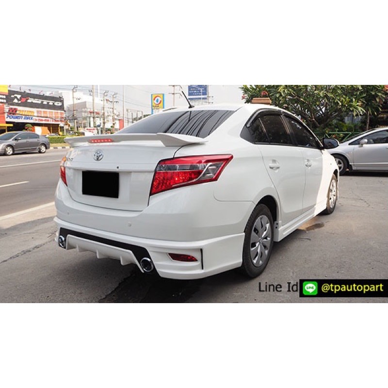 ชุดเเต่งรถ ชุดเเต่งรถยนต์ ชุดแต่งวีออส Toyota Vios 2013 2014 2015 2016 T-SportV1 สเกิร์ตรอบคัน จาก T