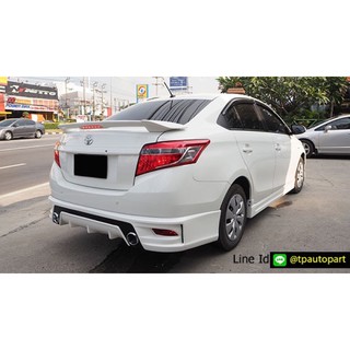 ชุดเเต่งรถ ชุดเเต่งรถยนต์ ชุดแต่งวีออส Toyota Vios 2013 2014 2015 2016 T-SportV1 สเกิร์ตรอบคัน จาก Tp-Autopart