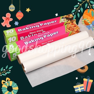 กระดาษไข ก.ชมพู 10เมตร กระดาษไขลายหนังสือพิมพ์ กระดาษรองอบ กระดาษไขรองอบ Baking paper กระดาษรองอบ กระดาษรองกันติด