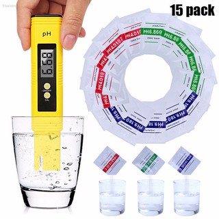 Shieldm✨PH Meter Buffer Solution Powder ผงเทสค่า PH 250 มล. Calibration Water Testing 15 ชิ้น