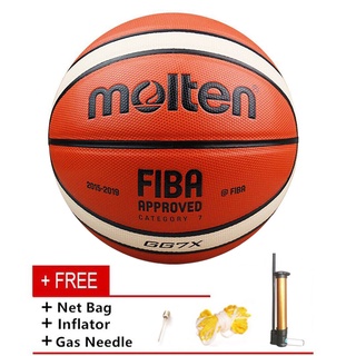 𝐎𝐫𝐢𝐠𝐢𝐧𝐚𝐥 Molten Basketball FIBA GG7X BG4500 BG5000 Size 7 Indoor Outdoor Training Ball with Freebies
