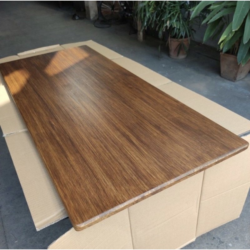 ท็อปโต๊ะ หน้าโต๊ะ ไม้ประสาน (ขนาดกลาง) หนา 20มม. กับไม้เอเชี่ยนวอลนัท 18มม. เคลือบสี ปรับขนาดความที่ต้องการได้ทักแชท - รูปที่ 3