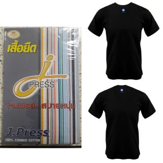เสื้อเจเพรส เบอร์ 40 42 44 คอกลม คอวี สีดำ