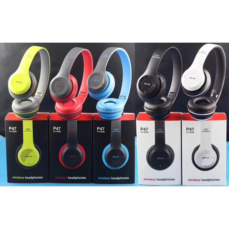 wirelessหูฟังบลูทูธ หูฟังBluetooth หูฟังไร้สายHeadphone Stereo รุ่น P47+ERD