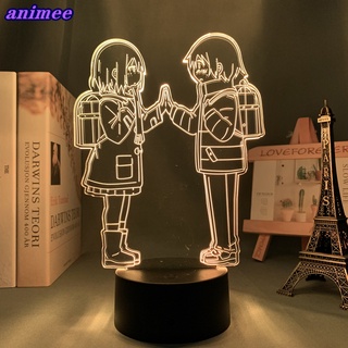 โคมไฟตั้งโต๊ะ Led ลบได้ ลายการ์ตูนอนิเมะ มังงะ 3d ของขวัญวันเกิด สําหรับตกแต่งห้องนอนเด็ก ข้างเตียง