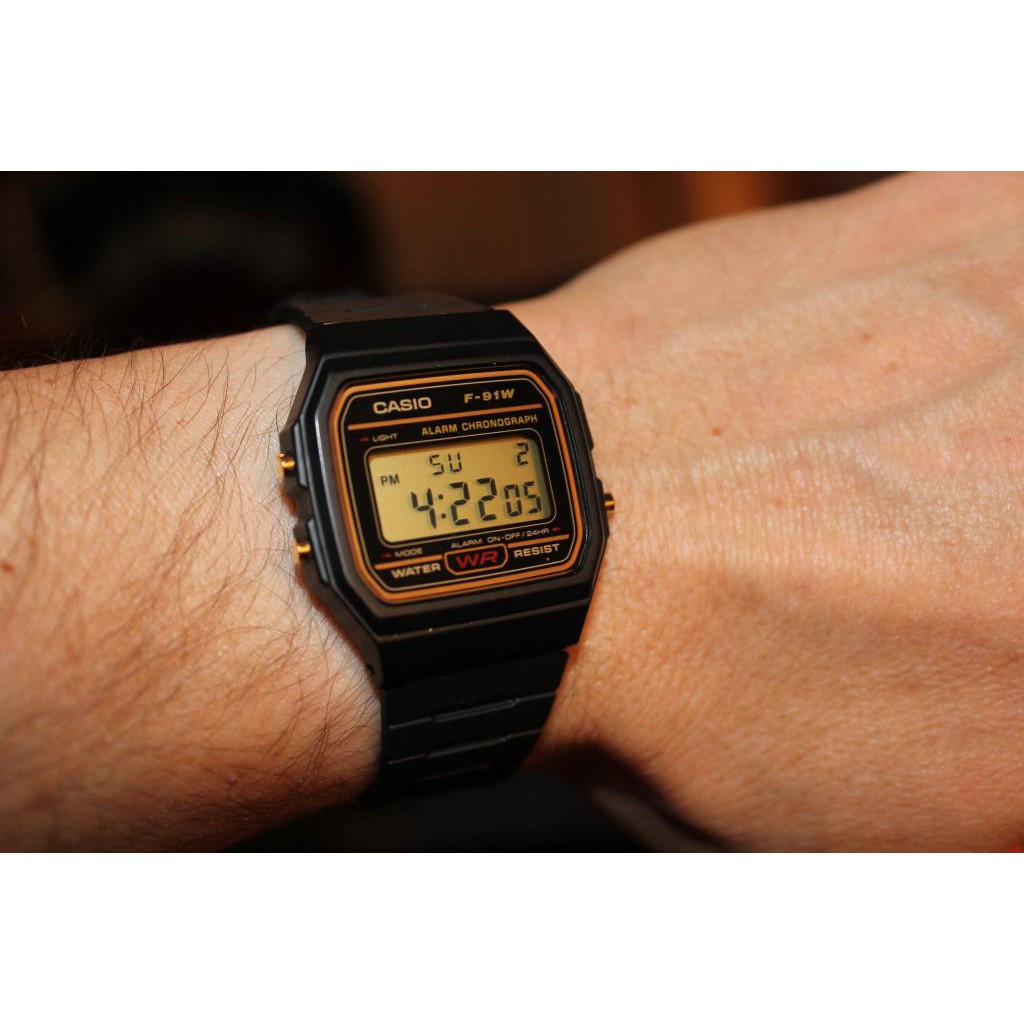 Casio แท้ 100% นาฬิกาข้อมือช/ญ รุ่น F-91 / F-94 [รับประกัน 1 ปี]