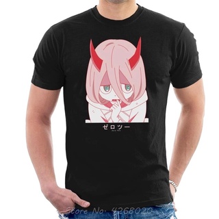 เสื้อยืด พิมพ์ลายการ์ตูนอนิเมะ Zero Two Darling In The Franxx น่ารัก สไตล์ฮาราจูกุ แฟชั่นสําหรับผู้ชาย และผู้หญิงSize S-