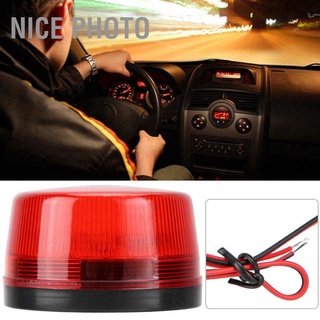 Nice photo 12V LED Flashing Strobe Beacon Warning Light Safety Emergency Lamp