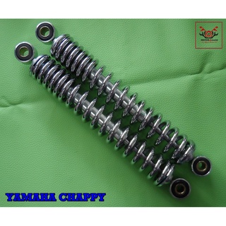 YAMAHA CHAPPY LB50 LB80 BOBBY50 REAR SHOCK "CHROME" SET  // โช๊คหลัง สีชุบ สินค้าคุณภาพดี