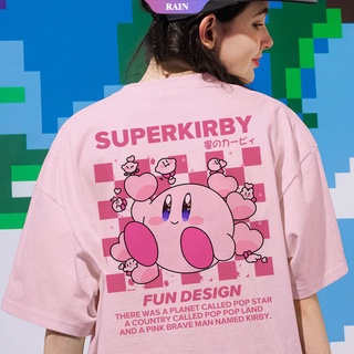 เสื้อยืดแขนสั้น พิมพ์ลายการ์ตูน Star Kabi Kirby น่ารัก สไตล์ญี่ปุ่น เหมาะกับฤดูร้อน สําหรับผู้หญิง และนักเรียน 2022 [RAIN]