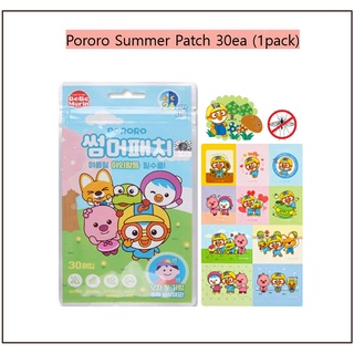 Pororo Summer Patch 30ea (1 แพ็ก) แผ่นแปะป้องกันยุง กลางแจ้ง