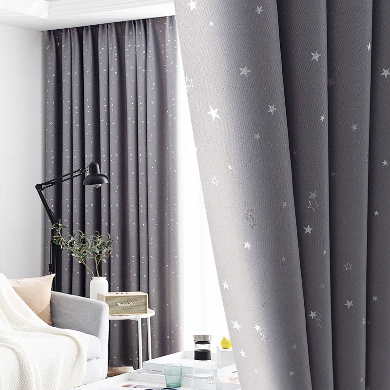 แนะนำ ผ้าม่าน ผ้าม่านหน้าต่าง  ประตู ผ้าม่านกันแสง กันยูวี ลายดาว ราคาพิเศษ มีเก็บเงินปลายทาง